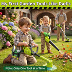 Kids Gardening Tools Set  2 In 1 Kids Leaf Blower   Toy Lawn Mower With Sounds  