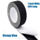 Grip Tape Anti Slip Tape 1 Inch  33 Feet  Black Heavy Duty Non Skid Tap  80 Grit