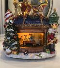 Vintage Musical Light Up Nutcracker Large  Snow Globe With Moving Carousel 10   