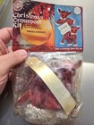 Walco Santa s Reindeer Flocked Sequin Bead Christmas Ornament Kit Vintage Make 2