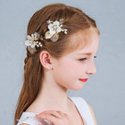 Wedding Flower Girl Hair Pins Bride Pearl Hair Piece Crystals Hair Clips Bridal