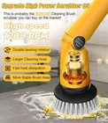Qimedo Electric Spin Scrubber Q3  With 50-inch Handle  Yellow