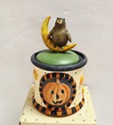 Debbie Mumm Trick Or Treat Halloween Pumpkin And Owl Candle Jar 