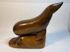Vintage Myrtlewood Originals By Marbar Sea Lion Seal Wood Sculpture Oregon