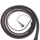 Indiana Jones Bull Whip 6 To 12  Foot 12 Strands Black Nylon Para-cord Bullwhip 
