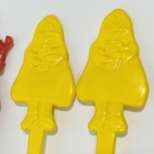 Vintage Ronald Mcdonald   Grimace 2 Fork 2 Spoon Set Of 4 Red Yellow Plastic