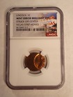 Ngc Lincoln Memorial Penny 1c Brilliant Unc Error Struck Off Center Vegas Hoard