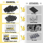 274 Pcs Metric Roll Pin Set Slotted Spring Pins 65mn Steel With Storage Box