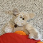 Vintage 1980 Wooltex Fabric Wall Hanging Puffy Dog Car Daycare Nursery Decor