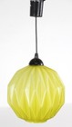 European Mid Century Yellow Geometric Glass Pendant Light
