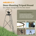 Muddy 16  Liberty Tripod Stand Hunting Gear With Flex Tek Seat Hunting Chair
