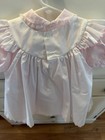 Vintage    cottage Core    Baby Togs Girls 2 Piece Dress With Embroidered Baby Birds