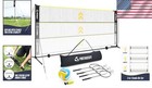 Complete 2-in-1 Badminton   Volleyball Set - 17ft Height Adjustable Sports Net