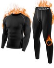 Men Winter Fleece Lined 100  Cotton Thermal Long Johns Top Bottom Underwear Set