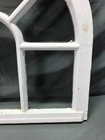Antique 6 Lite 26x29 Arched Dome Top Window Sash Shabby White Vtg Chic 1090-25b