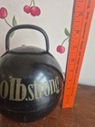 100lb Strong Mcm 1950s Kettlebell Liquor Set Shot Glass Decanter Travel Vtg
