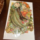 Victorian Die Cut Trade Card Scrap Cut Large Mixed Lot Fruit Boots Hands Flowers