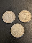 Lot Of  3  1921-p-d-s  Morgan Silver Dollars Beautiful Coins 