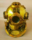 Brass Marine Antique Finish Boston Scuba Mark V Us Navy Sea Divers Diving Helmet