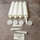 4 Pack Empty Plastic Caulking Sealant Tubes Refillable Cartridges With Nozzles
