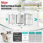 Aluminum Window Pet Door For Cats Small Dogs - Window Cat Door Insert Horizontal