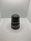Unembossed Unnamed U-53 Ceramic Porcelain Telegraph Insulator Brown