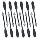 Black Crossbow Bolts 6 5  Aluminium Arrows Broadhead Hunting Mini Archery Pistol