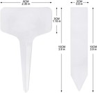 200 Pcs Plastic Plant Labels 4 Inch Waterproof Plant Tags And Labels For Seed