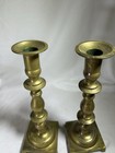 Vintage Pair Brass Candlesticks Holders Home Decor House Office Mcm Mid Century