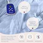Micro Flannel Heated Blanket Queen Size - 10 Settings Programmable Rapid Heat   