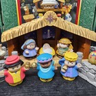 17 Piece Fisher Price Little People Deluxe Christmas Story Nativity Set W box