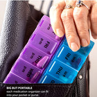 2 Pack Weekly Pill Box Organizer Twice A Day 7 Day Ampm Organizer Case Medicine