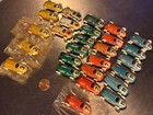        1950 s Vintage Biller Penny Tin Toy Us Zone Germany Race Car Lot Of 27     