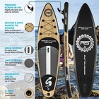 Serenelife Rising Flow Inflatable Paddleboard Isup Stand Up Water Paddle-board