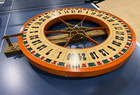 Wonderful 25  French Built Antique Gambling Carnival Wheel Of Chance Roulette