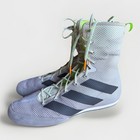 Adidas Box Hog 3 Grey Black Green Boxing Boots Size Us 9 5 Eu 42 5 Uk 8 5 Shoes