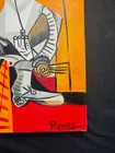 Pablo Picasso Painting On Canvas   Signed And Sealed