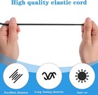 Sibba Elastic Bungee Cords 3 16  X 100ft Heavy Duty Shock Cord Marine Grade Blac