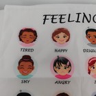 Feelings Throw Pillow Cover Kids Children Classroom Therapy Doctor Office New
