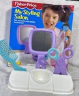 Vintage Fisher Price My Styling Salon Toy Set W  Original Box 1991