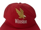 Vintage Winston Cigarettes Twill Snapback Hat Cap Adult Osfa Deadstock Nwot 80s