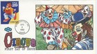  2750-2753 Set Of 4 Fdc Hand-pinted Collins Color Cachets Circus  Perfect 
