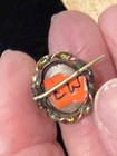 Beautiful And Rare Tiny Antique  Hand Carved Shell Mourning Cameo