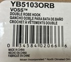 Moen Voss Yb5103orb Double Robe Hook Oil Rubbed Bronze Wall Mounted