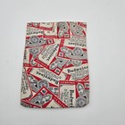 Vintage Budweiser Label Print Fabric Gift Bag Pouch Canvas Coarse Cotton Sleeve