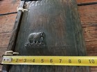Vintage Carved Wood Scrapbook - Yellowstone National Park
