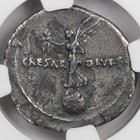 Octavian Denarius Ngc Vf Ancient Roman Republic Silver Coin 31bc Toning Augustus