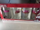 Peanuts Valentine 16 Oz Glass 4 Pack