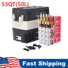 12 Volt Car Refrigerator Portable Fridge Freezer 53qt Camping Compressor Cooler