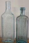 Vtg Antique Lot Of 11 Glass Bottle Medical Apothecary Paine s Embossed Cork Top